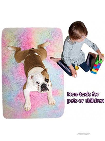 KAMA BRIDAL Fluffy Fleece Dog Blanket Plush Dog Bed Mat Anti-Slip Dog Mat Mattress for Large Medium Small Dogs Cats Dog Blanket Pad for Sofa,Bed,Car