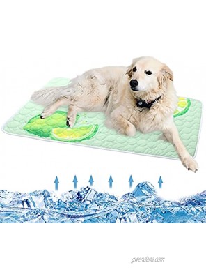 MIGOHI Dog Cooling Mat Washable Breathable Pet Self Cooling Pad Blanket for Dogs Cats Portable & Washable Ice Cool Bed for Outdoors Indoors or in The Car L