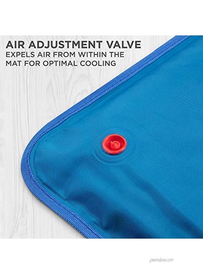 Pawple Dog Cooling Mat Pet Pad for Kennels Crates and Beds Thick Foam Base 17 x 24