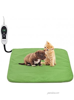 Pet Heating Pad for Cats and Dogs with Auto Off Function and Chew Resistant Cord Waterproof Heated pet Bed 8 Temperature Settings- Pets