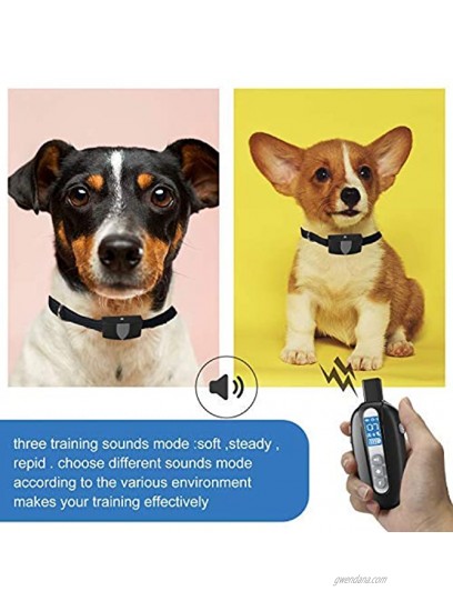 ANTEDEA Best Dog Training Collar with Remote Dog Training Prong Collar Dog Training Collar Waterproof Rechargeable Dog Training Collar- Suitable for Dog Collar for Large Dogs and Medium Dogs