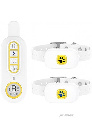 DEIBOAY Dog Training Collar Remote 2 Receivers Rechargeable IPX7 Waterproof 3280ft Range Dog Shock Collar with Vibration Beep Shock Modes for 8.8-99 lbs Small Medium Large 2 Dogs
