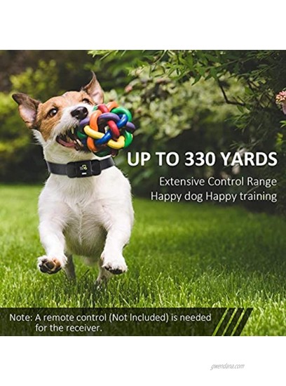 Dog Training Collar Receiver Dogcare Rechargeable Shock Collar Receiver Training Collar with Adjustable Collar Dog