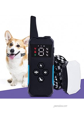 Dog Training Collar with Remote 2600ft Range Dog Shock Collar with 1 Receiver Remote Dog Shock Collar 3 Training Modes Beep Vibration and Shock Adjustable Collar Strap for Small Medium Large Dog