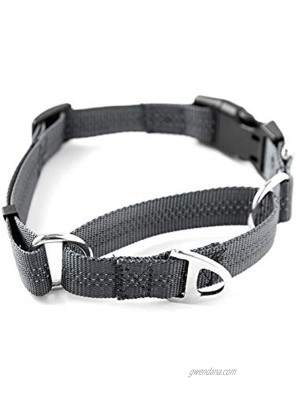 Mighty Paw Martingale Nylon Training Collar. Our Trainer Approved Limited Slip Collar. Modified Cinch Collar for Controlled Force for Optimal Training. Reflective Stitching to Keep Your Dog Safe!