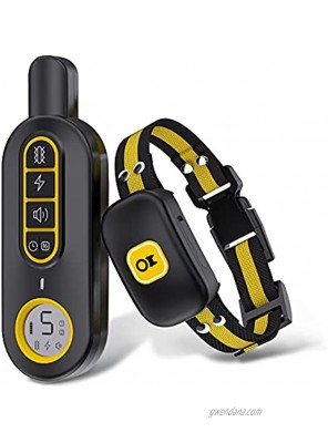 MUYIASER Dog Training Collar Electronic Remote Control Shock Collar with 3 Modes Beep Vibration and Electric Shock Remote Control Range of 1600 feet，Suitable for Small Medium and Large Dogs