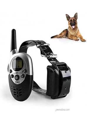 NACRL Dog Training Collar with LED Light Electronic Rechargeable Waterproof with Remote and Receiver Vibration,Shock,Beep 3 Training Modes UP to 1000yd Remote Range