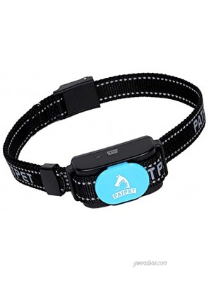 PATPET Dog Bark Collar Safe Shock Rechargeable Anti Stop Barking Collar with 7 Levels for Small to Large Dogs Smart Chip Adjustable Dog Training Collar No Pain Safe Anti-Bark Device