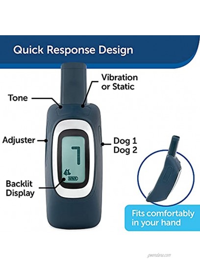 PetSafe Remote Dog Training Collar – 1 4 Mile 600 Yards & 1 2 Mile 900 Yards – Tone Vibration or 15 Lvls of Static Stimulation – Long Range Off Leash Trainer – Waterproof & Durable – Rechargeable