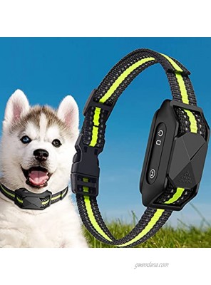 Ropetty Dog Bark Collar,Smart No Bark Collar for Dogs Rechargeable Anti Barking Device Dual Triggering Dog Training Collar with Beep Vibration Harmless Shock Collar for Large Meduim Small Dogs Puppies