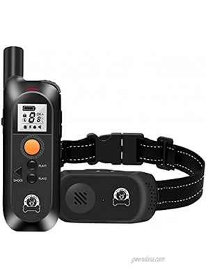 STYLEAGAL Dog Shock Collars with Remote Rechargeable Dog Training Collar with 4 Modes Beep Vibration Shock and Recording 1600Ft Remote Range Adjustable Shock Levels