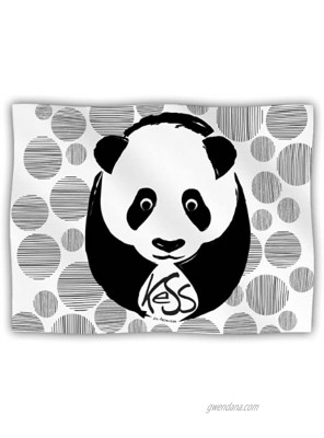 KESS InHouse Kess Original Panda Pet Dog Blanket 60 by 50-Inch