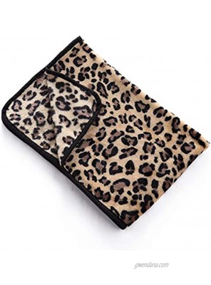Nesutoraito Leopard Dog Blanket for Small Medium Large Dogs Pet Cat Flannel Throw Fleece Blanket Bed Cover