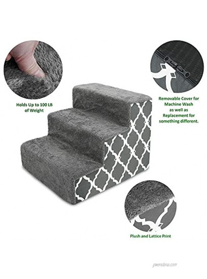 Best Pet Supplies USA Made Pet Steps and Stairs with CertiPUR-US Certified Foam for Dogs and Cats