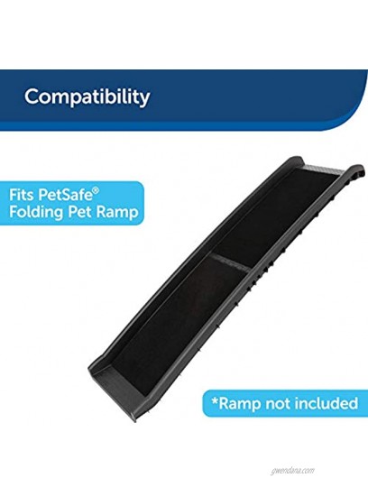 PetSafe Happy Ride Folding Pet Ramp 62 Inch Portable Lightweight Dog and Cat Ramp Great for Cars Trucks and SUVs Side Rails and High Traction Surface