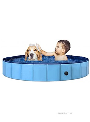 dpqb Foldable Dog Pool Portable Dog Pet Bath Pool Collapsible Dog Swimming Pool Outdoor Bathing Tub for Dogs Cats & Kids