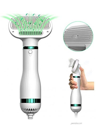 ICECORAL 2021 Upgraded Pet Hair Dryer with Slicker Brush 3 Heat Settings 2 in 1 Professional Pet Grooming Hair Dryer Blower One Button Hair Removal Dog Dryer for Small Large Medium Dogs and Cats