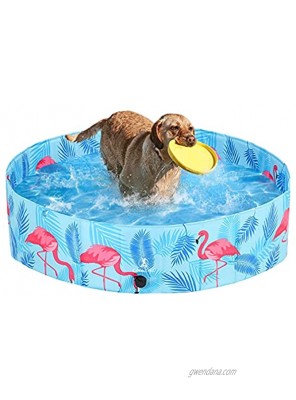 KOOLTAIL Foldable Dog Swimming Pool Large Collapsible Pet Bathtub Summer Pool Outdoor Baby Bath Tub Durable Portable Dog Cat Bathing Pool for Dogs Cats and Kids
