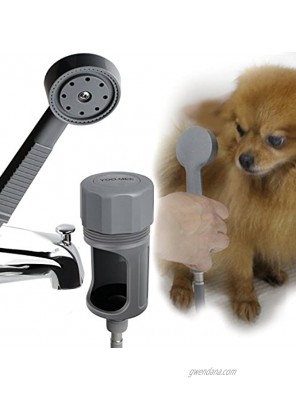 Pets Shower Attachment Quick Connect on Tub Spout w Front Diverter Ideal for Bathing Child Washing Pets and Cleaning Tub