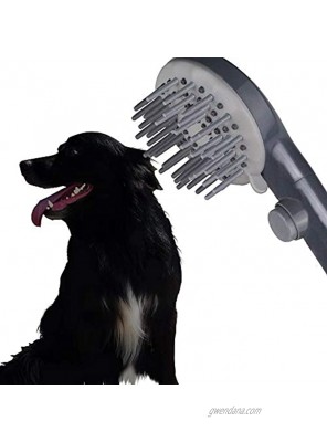 PIH Pets Self-Grooming Shower for Pets in-Door and Out-Door Bath Showering w Two Adjustable Sizes Connectors are Fitting on 1 2'' Shower Arm and 3 4'' on Garden Taps Much Portable and Convenient