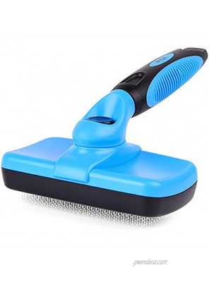 Fida Self Cleaning Slicker Brush with Protective Ball Tips Dog Brush Cat Brush for Shedding and Grooming Loose Undercoat Mats for Small Medium & Large Dogs and Cats with Short to Long Hair