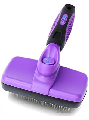 GM Pet Supplies Self Cleaning Slicker Brush | This is The Best Dog and Cat Brush for Shedding and Grooming | Our Pet Brushes Are Suitable for All Hair Lengths
