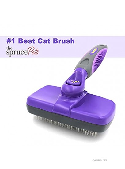 HERTZKO Slicker Brush for Dogs and Cats Pet Grooming Dematting Brush Easily Removes Mats Tangles and Loose Fur from The Pet’s Coat