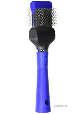 Master Grooming Tools Single-Sided Extra Firm Flexible Slicker Brushes — Versatile Brushes for Grooming Dogs Blue 8"L x 1¾"W