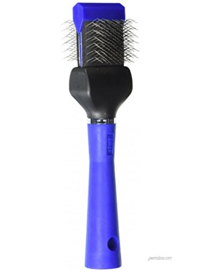 Master Grooming Tools Single-Sided Extra Firm Flexible Slicker Brushes — Versatile Brushes for Grooming Dogs Blue 8L x 1¾W