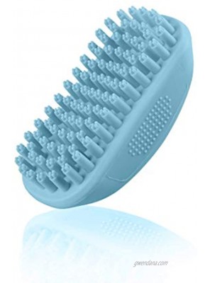 Pet Bath Massaging Dog Brush Great Grooming Comb for Massaging and Shampooing Dogs Cats Small Animals with Short or Long Hair Soft Rubber Bristles Gently Removes Loose & Shed Fur from Your Pet