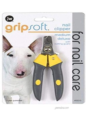 JW Pet Company Gripsoft Deluxe Nail Clipper for Dogs Medium