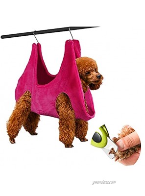 LMTIC Dog Grooming Hammock,Pet Hammock Helper for Dog and Cat Nail Trimming,Dog Nail Harness Hanging,Pet Restraint Harness Bag for Dogs Cats Bathing Trimming Nail Clipping