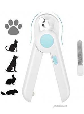 Yoobure Cat Dog Nail Clippers and Trimmer Pet Nail Clippers with LED Light to Avoid Over-Cutting Hidden Nail File & Razor Sharp Blade