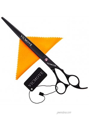 9 Professional Pet Dog Grooming Scissors Suit Cutting&Straight Shears 9 Inch Black Right Hand Scissors