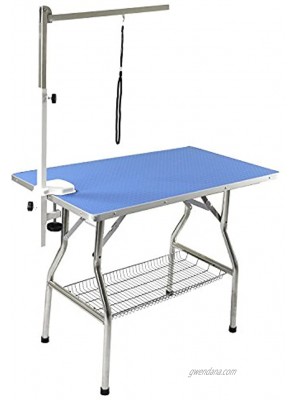 Flying Pig 32" Small Size Heavy Duty Stainless Steel Frame Foldable Dog Pet Grooming Table 32" x 21"