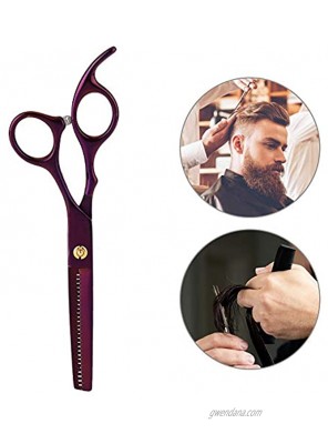 Hair Cutting Scissors 6.7in Professional Pet Dog Hair Cutting Scissors Grooming Hairdressing ShearThining Shear-Amaranth