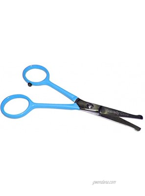 Scaredy Cut Tiny Trim 4.5 Ball-Tipped Scissor for Dog Cat and All Pet Grooming Ear Nose Face & Paw Small Safety Scissor