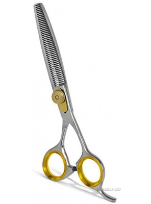 Sharf Pet Thinning Shears Gold Touch 7 46-Tooth Professional Dog Grooming Scissors Slim Pointed Tip Shear Sharp 440c Japanese Stainless Steel Dog Thinning Scissors.