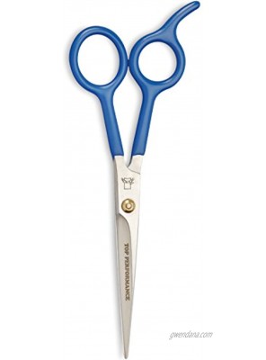 Top Performance Fine-Point Shears with Coated Handles — Micro-Serrated Shears for Grooming Dogs Straight 6½