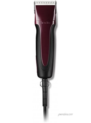 Andis Excel Pro-Animal 5-Speed Detachable Blade Clipper Kit Professional Pet Grooming Burgundy SMC 65360