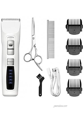 BOUSNIC Dog Clippers 2-Speed Cordless Pet Hair Grooming Clippers Kit Professional Rechargeable for Small Medium Large Dogs Cats and Other Pets