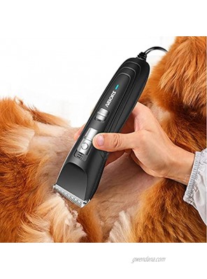 Dog Clippers 12V Powerful Motor Low Noise Corded Professional Electric Dog Trimmer for Grooming for Dogs Cats Pets