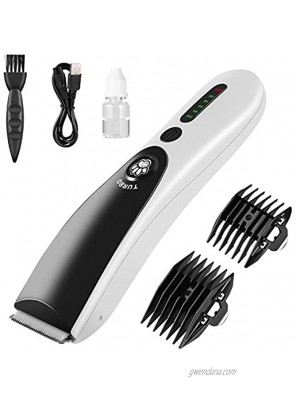 Dog Clippers 5-Hour Working Dog Grooming Clippers Kit 2-Speed Cordless Pet Hair Clippers Professional for Grooming Electric Clippers with 4 Guide Guards for Dogs Cats and Animals Washable Low Noise