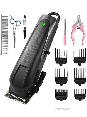Dog Clippers High-Performance,Cordless Professional Dog Grooming Supplies Rechargeable Pet Clippers Heavy-Duty Electric Dog & Cat Grooming Kit for Small & Large Breeds with Thick to Heavy Coats