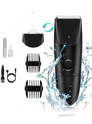 Dog Clippers Washable Dog Grooming Clippers Kit 2 in 1 Professional Pet Hair Trimmer Cordless Shaver Low Noise Rechargeable Strong Power Motor Quiet Hair Clippers Set for Dogs Cats Pets