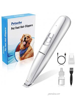 Dog Grooming Clippers Electric Cordless Pet Hair Trimmer LED Lighting Dog Trimmers Clippers 2-Speed USB Rechargeable Electric Pet Clippers for Small Dogs Cats Around Face Paws Eyes Ears Rump
