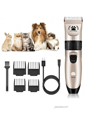 ICHECKEY Dog Clippers Professional Dog Shaver Clippers Dog Grooming Kit Cordless Trimmers Clippers Quiet Pet Clippers Low Noise Rechargeable Electric Pet Clipper for Dogs Cats Petsa and Other Animal
