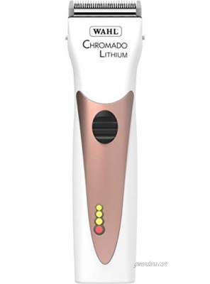 Wahl Professional Animal Chromado Lithium Pet Dog Cat & Horse Corded Cordless Clipper Kit White & Rose Gold #41871-0435