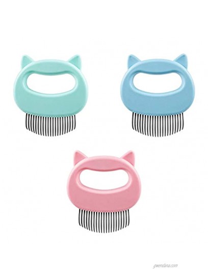 Cat Combs 3 Pieces Pet Massage Grooming Combs Dogs Cleaning Brushes Hair Removal for Shedding Matted Fur Short and Long Hair