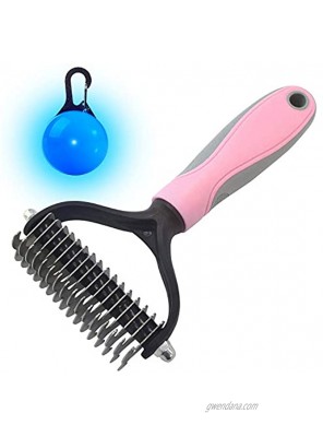 N A Pet Grooming-Perfect Solution for Hair Tangles & Mats -2 Sided Undercoat Rake for Cats & Dogs -Dematting Undercoat-No More Shedding Hair All Over The House
